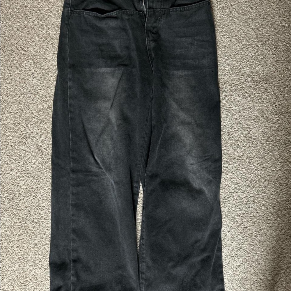 Black Relaxed Fit Jeans with Vintage Look